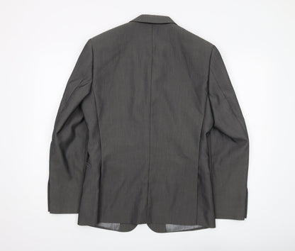 1860 Men's Grey Slim Fit Blazer 36S, Formal, Excellent