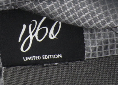 1860 Men's Grey Slim Fit Blazer 36S, Formal, Excellent