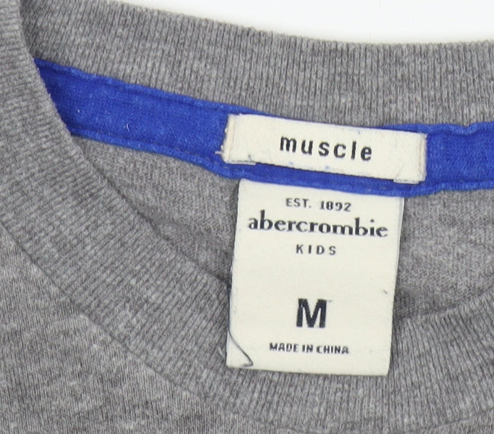 Abercrombie Boys Grey M Long Sleeve T-Shirt