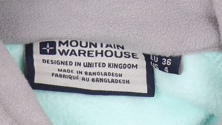Womens UK Size 8 Mountain Warehouse Blue Pullover Hoodie