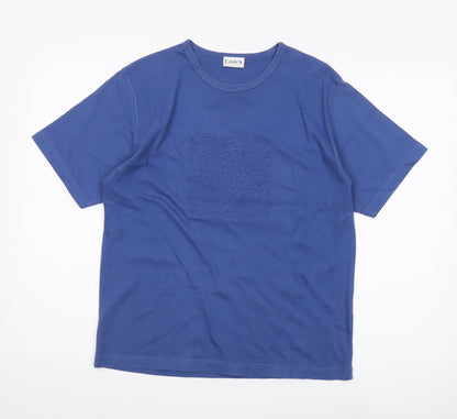 Womens UK Size M Eastex Blue Basic T-Shirt