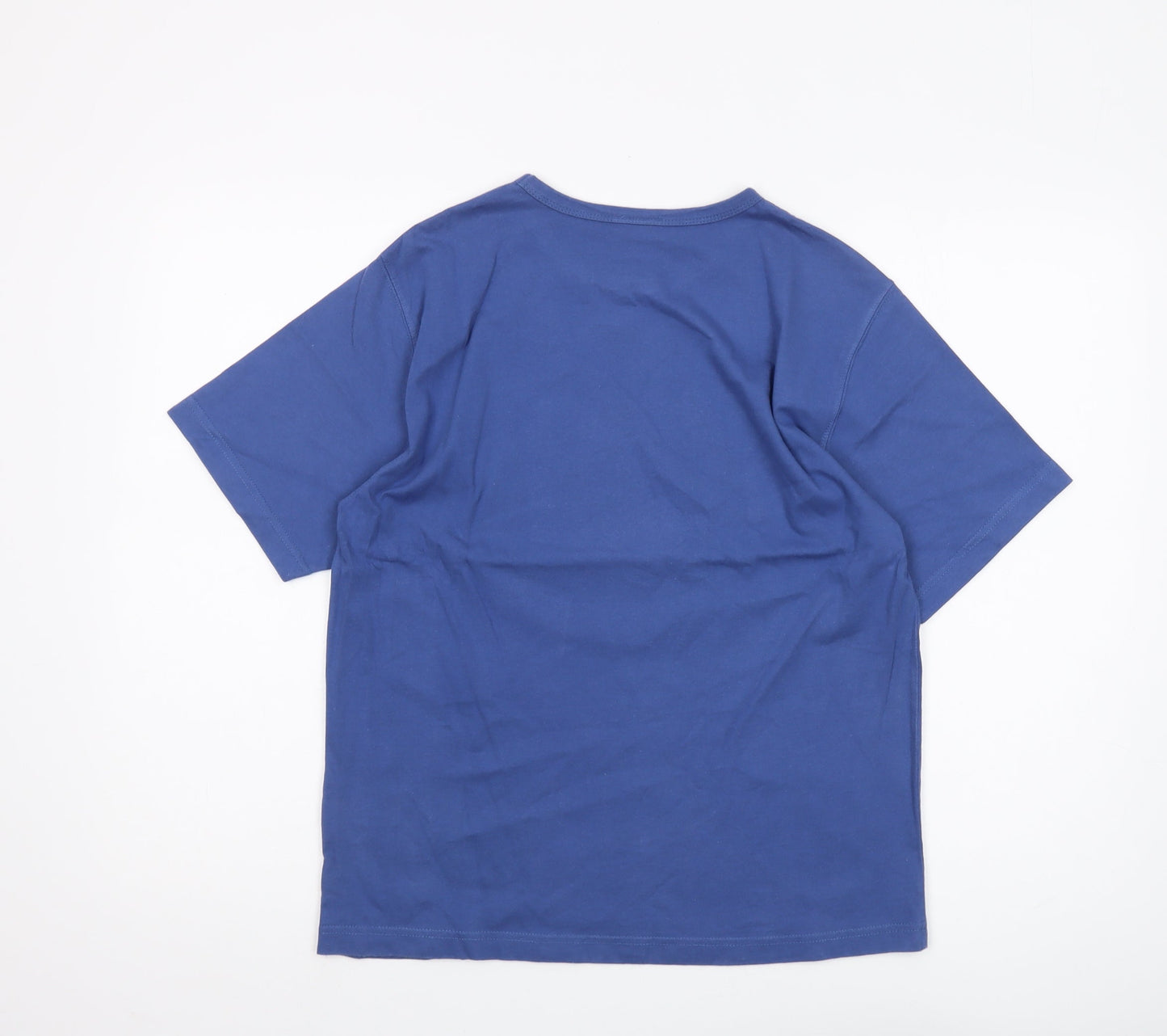 Womens UK Size M Eastex Blue Basic T-Shirt
