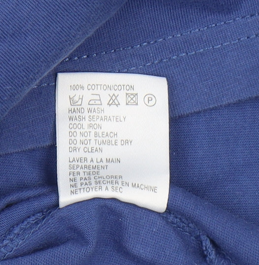Womens UK Size M Eastex Blue Basic T-Shirt