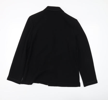 Viyella Women's Black Blazer, Size 12, Regular Fit