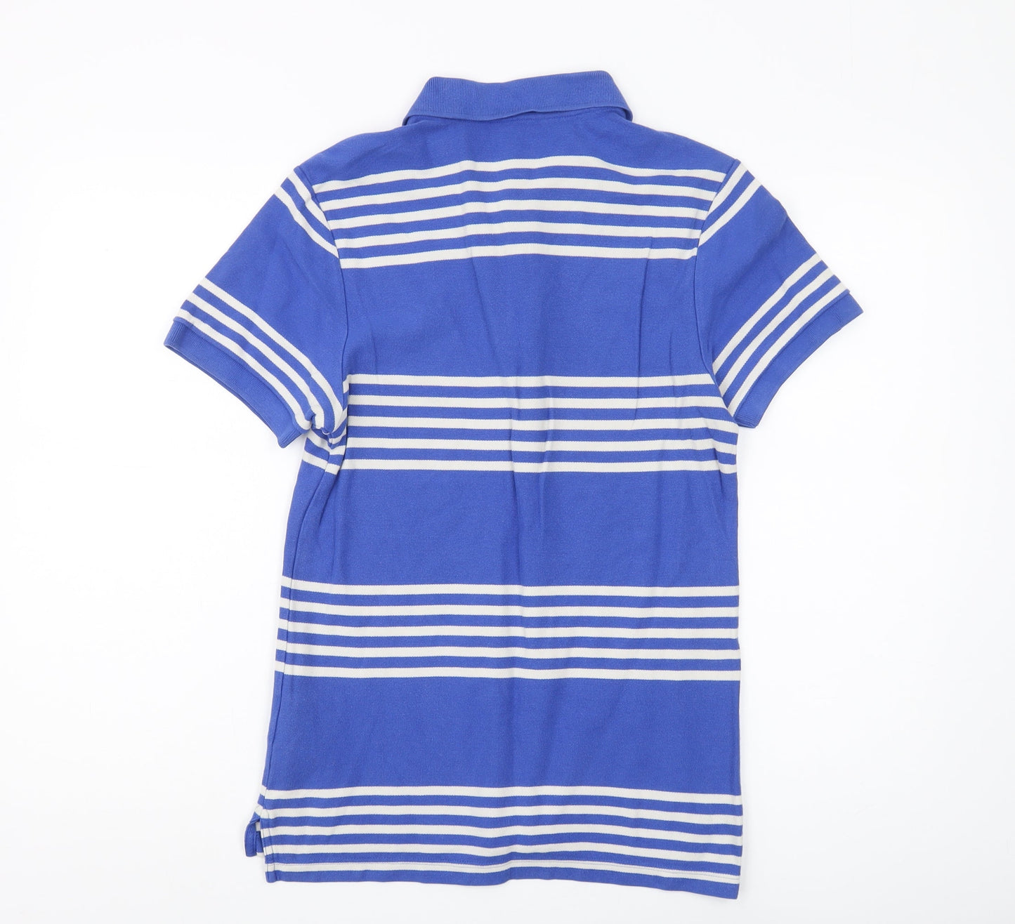 Nike Men's Blue Striped Polo Shirt - Size S