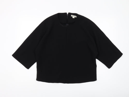 Womens UK Size 12 Whistles Black Basic Blouse