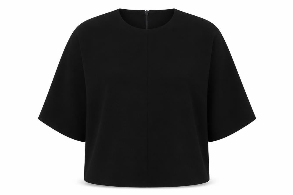 Womens UK Size 12 Whistles Black Basic Blouse