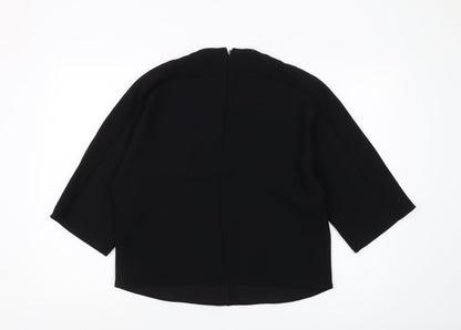 Womens UK Size 12 Whistles Black Basic Blouse