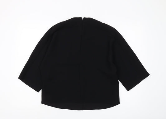 Womens UK Size 12 Whistles Black Basic Blouse