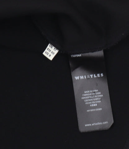 Womens UK Size 12 Whistles Black Basic Blouse