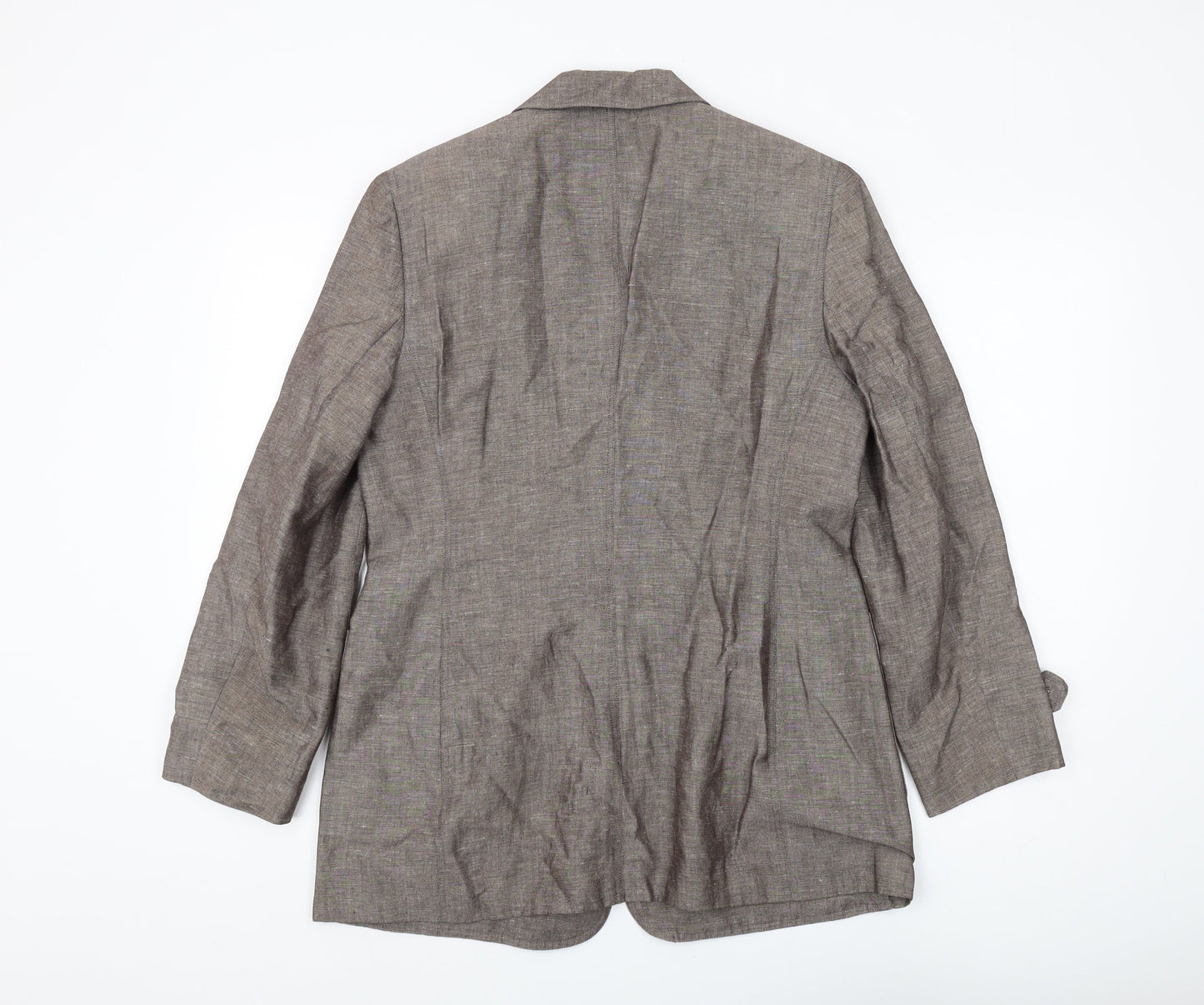 Windsmoor Brown Women's Blazer, Size 10, Linen Blend