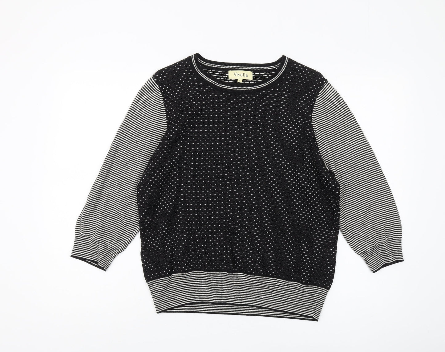 Womens UK Size L Viyella Black Pullover Jumper