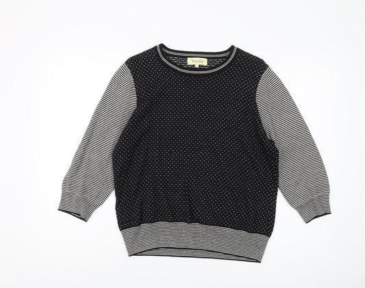 Womens UK Size L Viyella Black Pullover Jumper