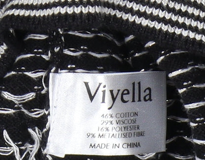 Womens UK Size L Viyella Black Pullover Jumper