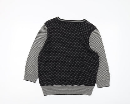 Womens UK Size L Viyella Black Pullover Jumper