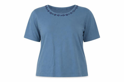 Womens UK Size L Viyella Blue Pullover Jumper