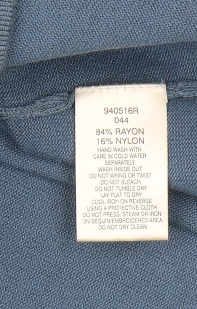 Womens UK Size L Viyella Blue Pullover Jumper