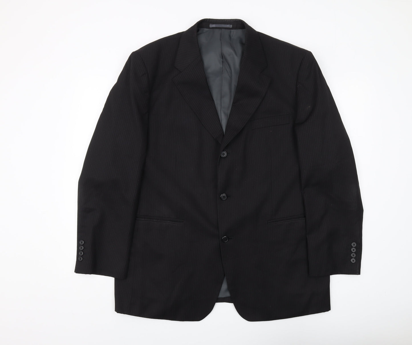 Mens UK Size 44 Moss Regular Black Suit Jacket