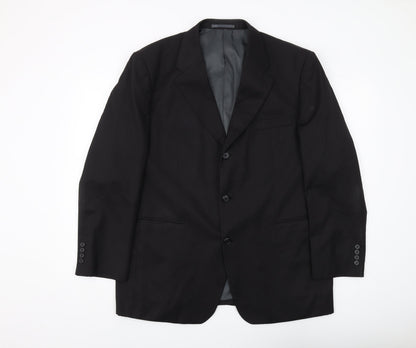 Mens UK Size 44 Moss Regular Black Suit Jacket