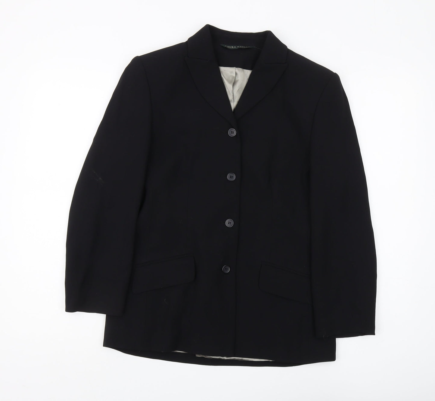 Womens UK Size 10 Laura Ashley Regular Black Suit Jacket