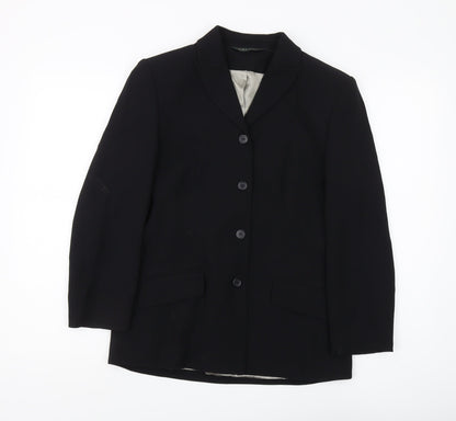 Womens UK Size 10 Laura Ashley Regular Black Suit Jacket