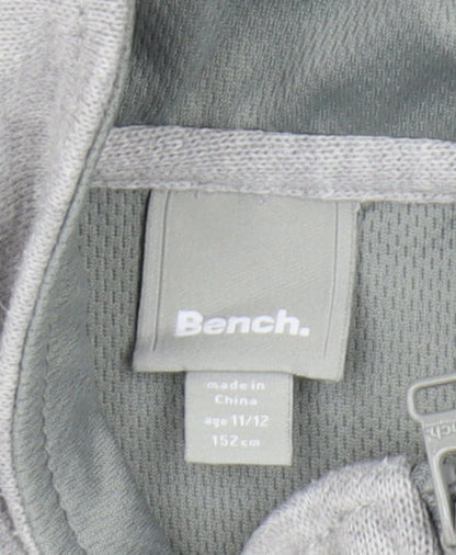 Bench Boys Grey Full Zip Sweatshirt 11-12 Years Lightweight
