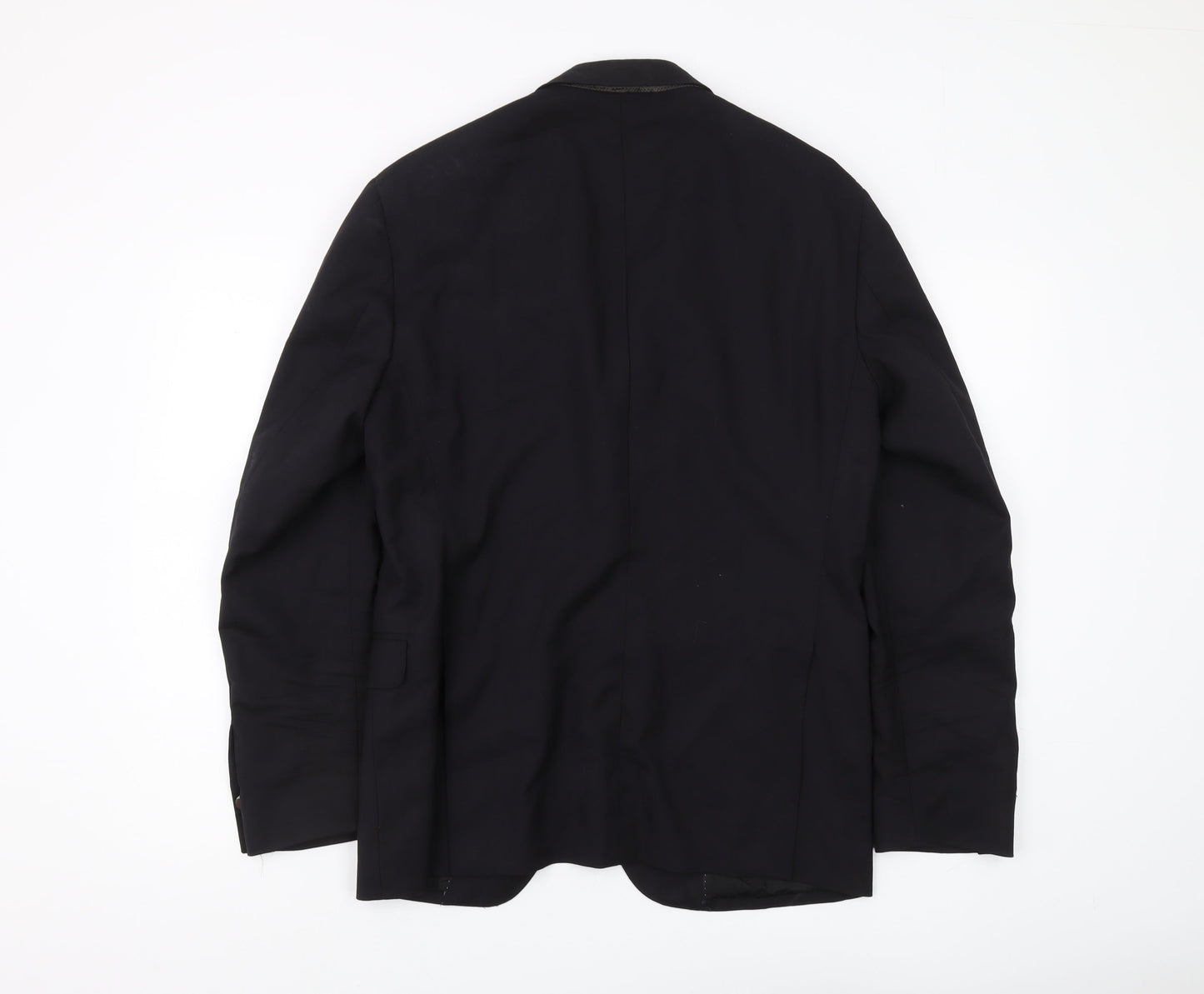 Mens UK Size 40 Massimo Dutti Regular Black Suit Jacket