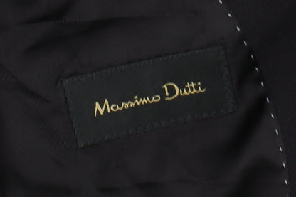 Mens UK Size 40 Massimo Dutti Regular Black Suit Jacket