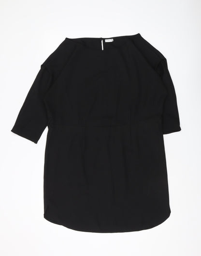 Jacqueline de Yong Black Tunic, Women, Size 10, Polyester