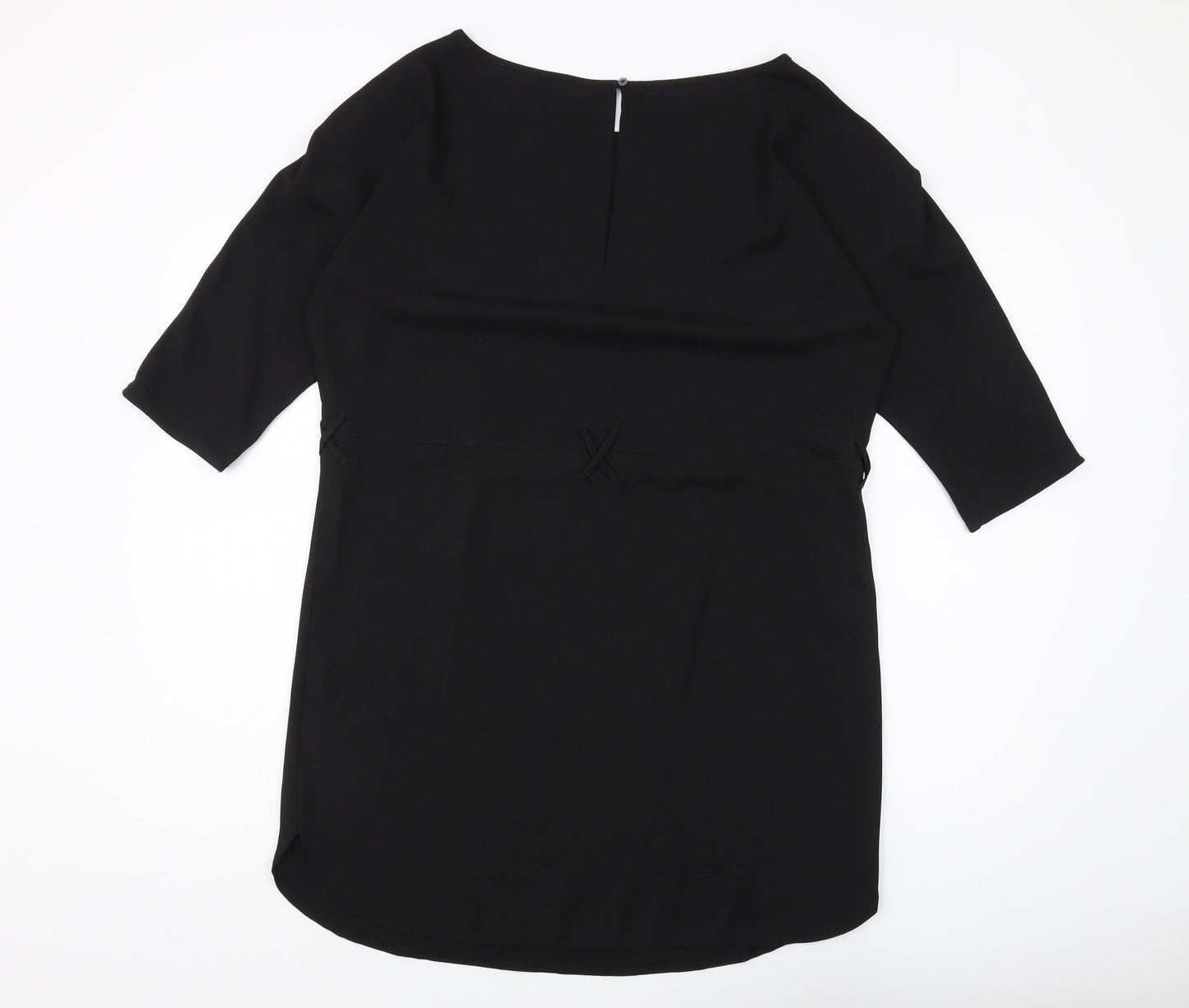 Jacqueline de Yong Black Tunic, Women, Size 10, Polyester