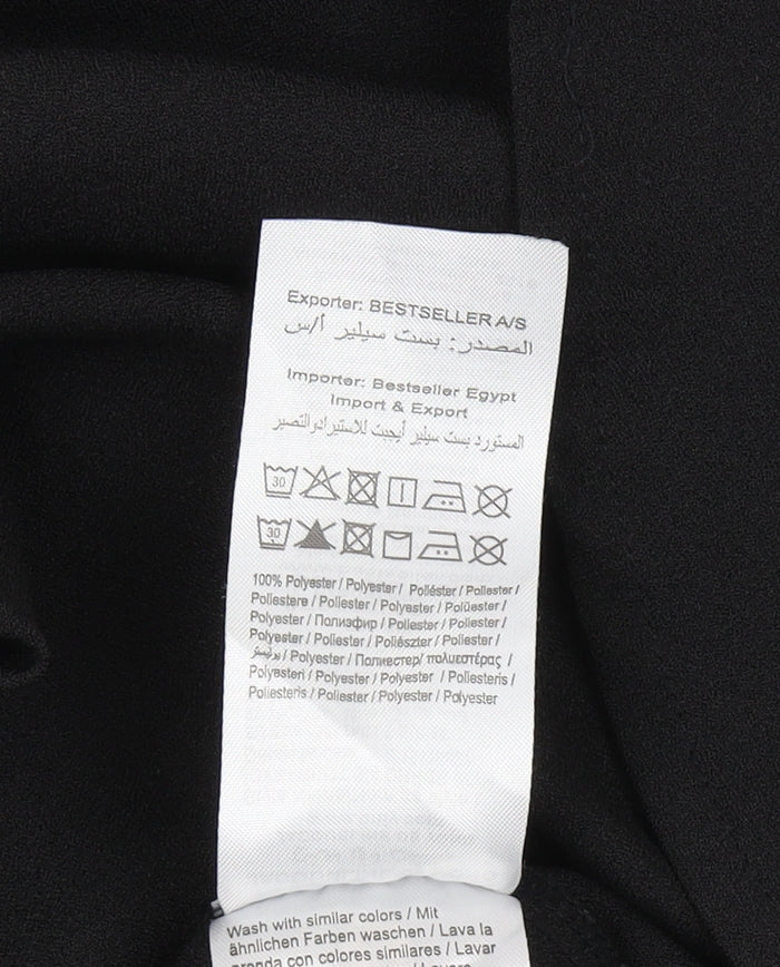 Jacqueline de Yong Black Tunic, Women, Size 10, Polyester