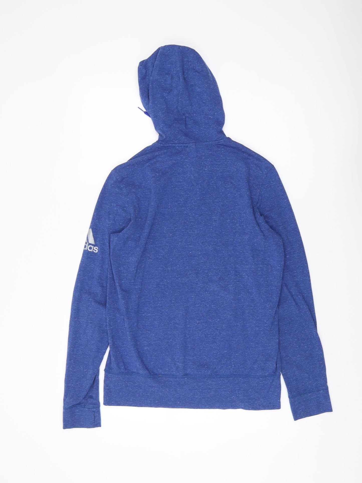 Adidas Women's Blue S Pullover Hoodie with Logo
