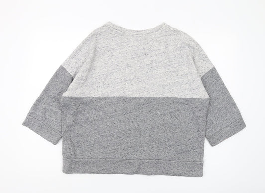 Abercrombie & Fitch Women's Grey Pullover Sweatshirt L