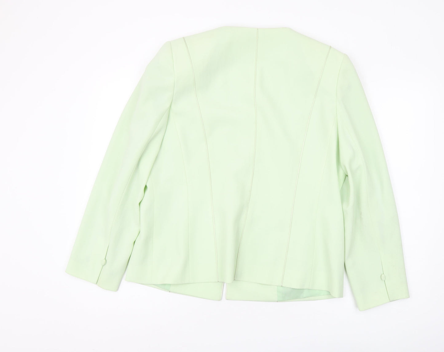 Jacques Vert Women’s Green Blazer - Size 16, Lined, Workwear