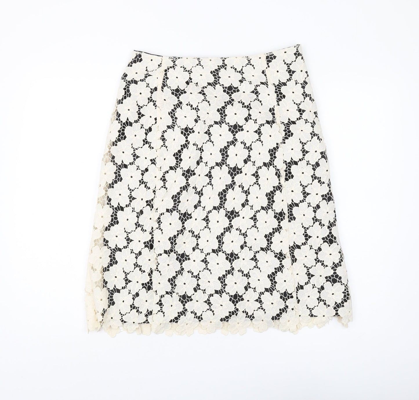 Womens UK Size 8 Viyella Straight & Pencil Lace Skirt