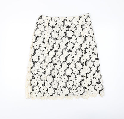 Womens UK Size 8 Viyella Straight & Pencil Lace Skirt