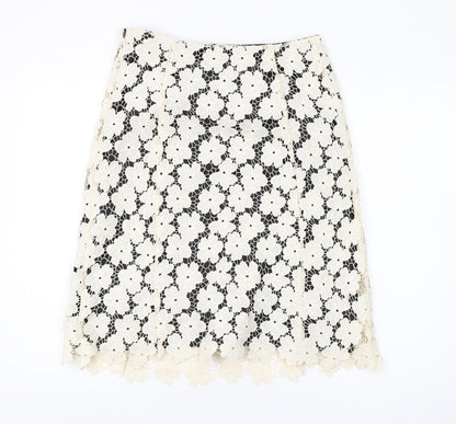 Womens UK Size 8 Viyella Straight & Pencil Lace Skirt