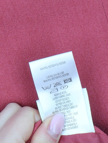 Eastex Women's Red Midi Pencil Skirt Size 12 Lined