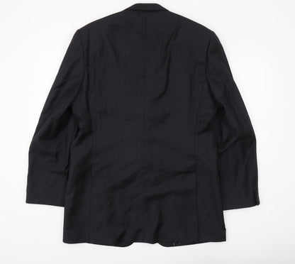 Austin Reed Men's Black Wool Blazer 42L Classic Fit