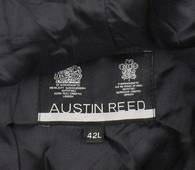 Austin Reed Men's Black Wool Blazer 42L Classic Fit