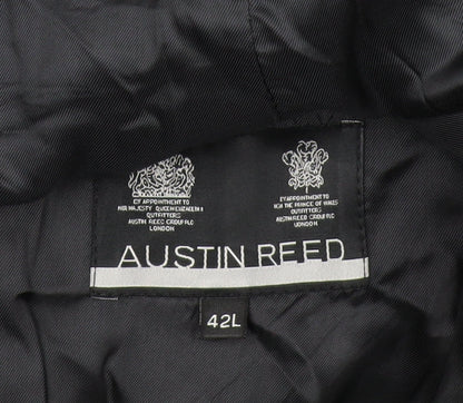 Austin Reed Men's Black Wool Blazer 42L Classic Fit