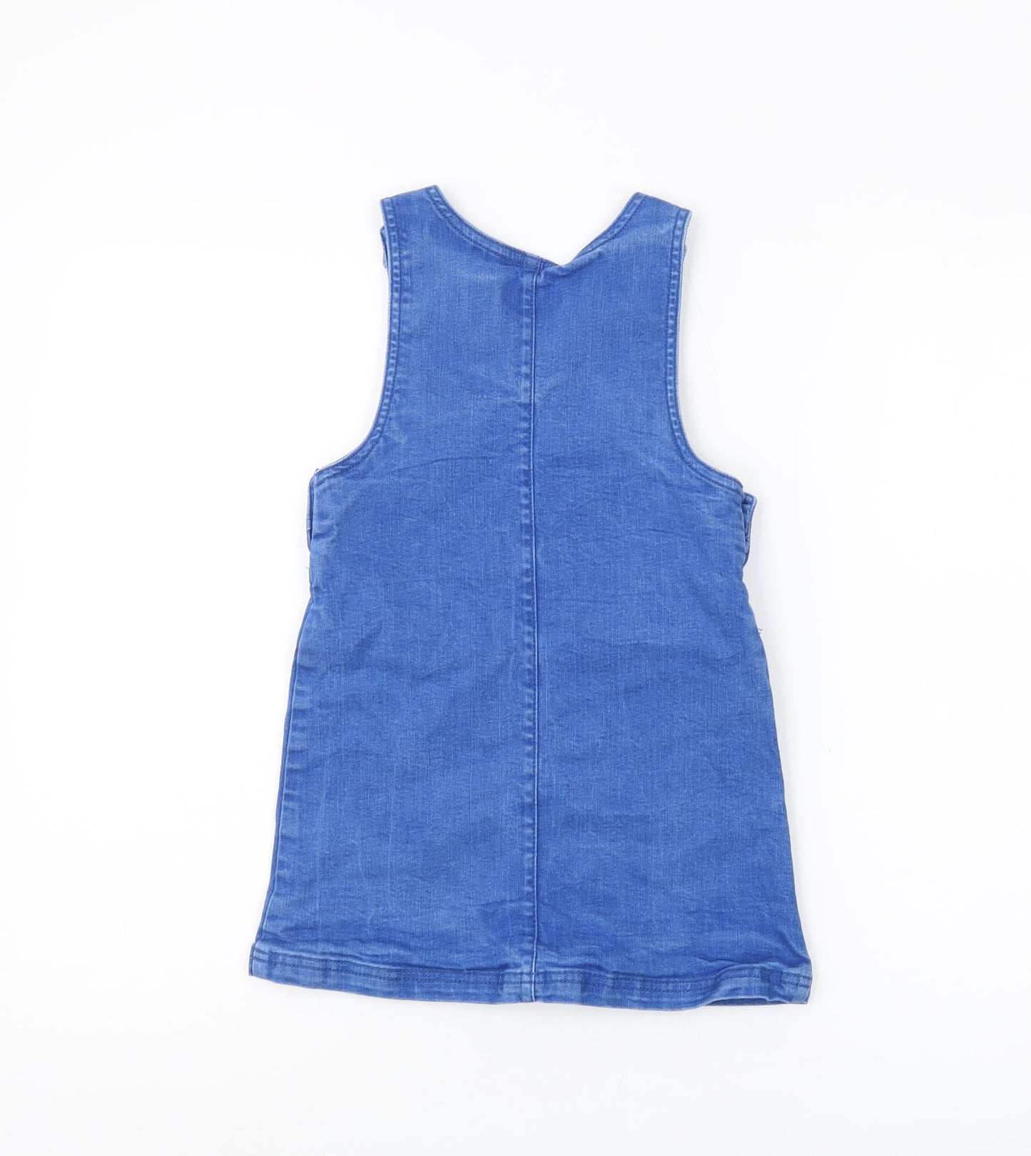 Jasper Conran Girls Blue Denim Pinafore Dress (6 Years)