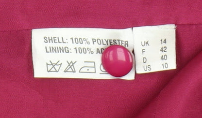 Jacques Vert Women's Pink Formal Suit Jacket Size 14