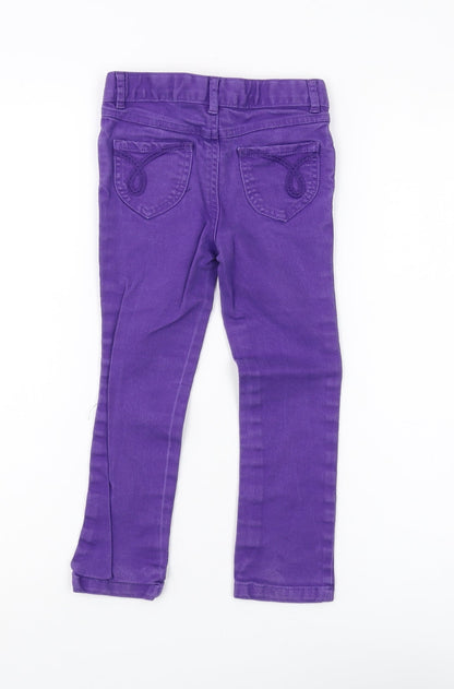 Calvin Klein Girls Purple Skinny Jeans Size S