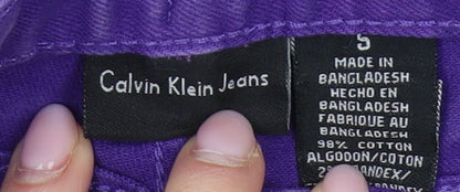 Calvin Klein Girls Purple Skinny Jeans Size S