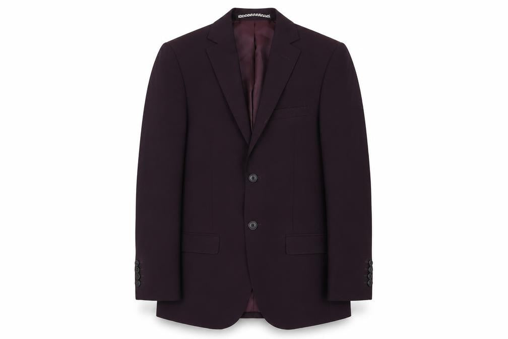 Mens UK Size 34 Moss London Regular Purple Suit Jacket