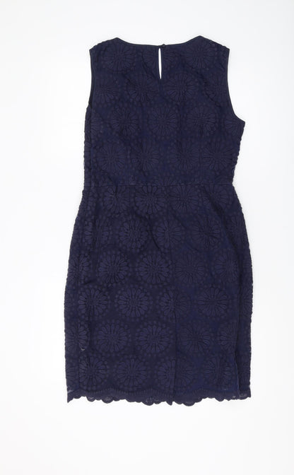 Boden Women's Blue Sheath Dress, Size 12, Formal