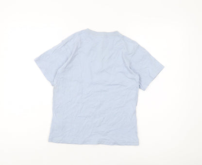 Uniqlo Boys Blue Peanuts Graphic T-Shirt Size 9-10 Years