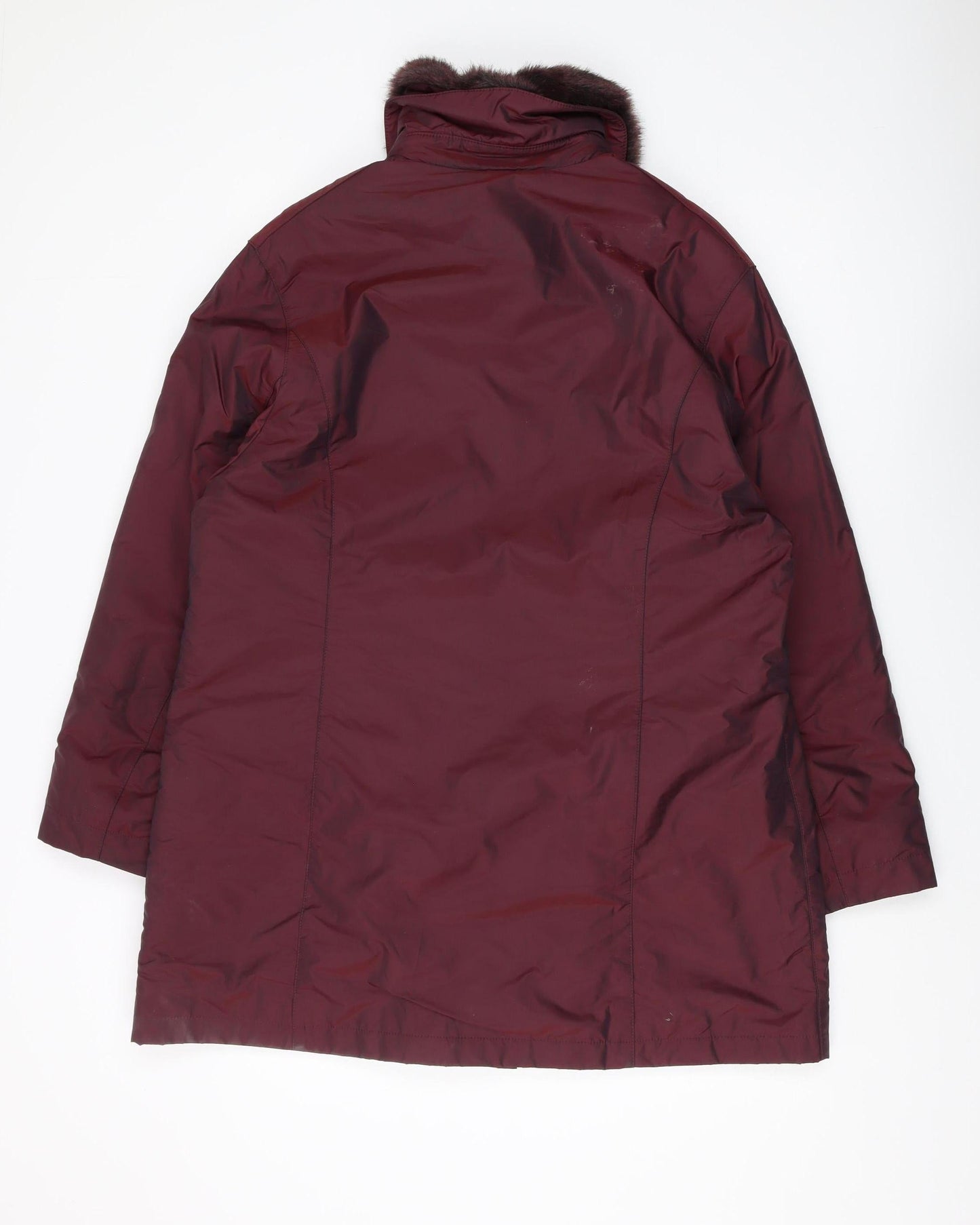 Womens UK Size M Viyella Red Overcoat