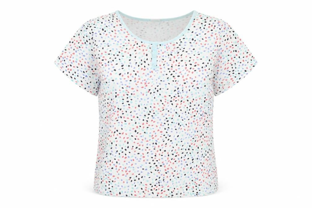 Womens UK Size L Damart Multicoloured Basic T-Shirt